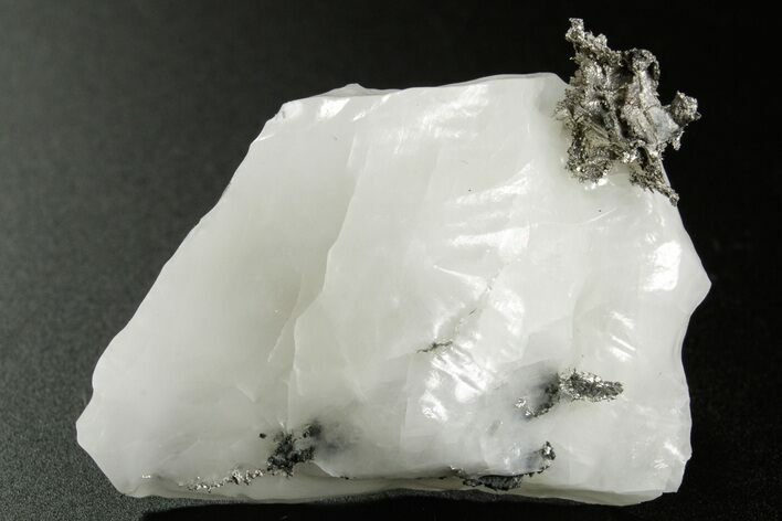 Native Silver in Calcite - Morocco #362732